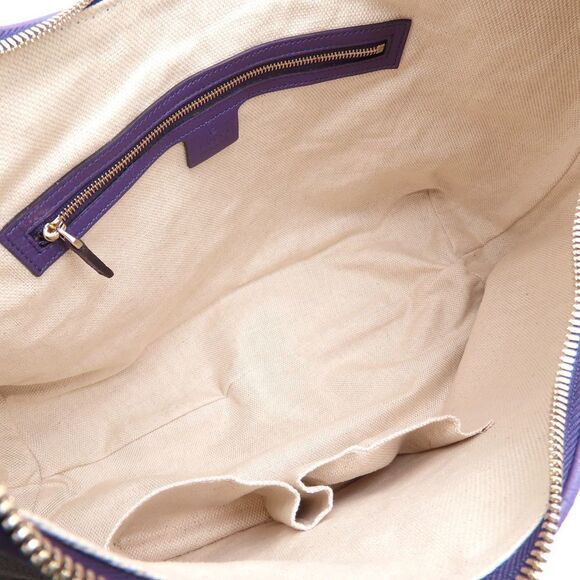 GUCCI Purple Leather Shoulder Bag - Picture 6 of 10